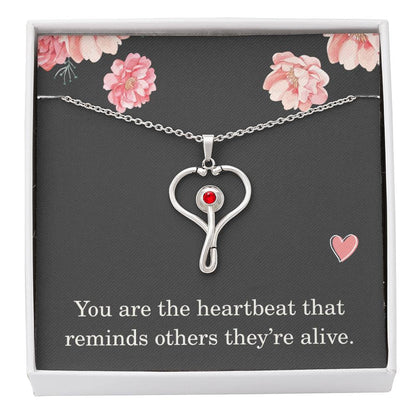 Nurse Necklace Nurse Christmas Gift Nurse Appreciation Gift Nursing Gift You Are The Heartbeat That Reminds Others Theyre Alive
