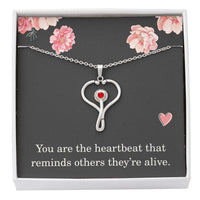 Load image into Gallery viewer, Nurse Necklace Nurse Christmas Gift Nurse Appreciation Gift Nursing Gift You Are The Heartbeat That Reminds Others Theyre Alive
