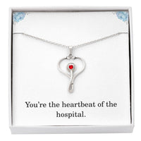 Load image into Gallery viewer, Nurse Necklace Nurse Christmas Gift Nurse Appreciation Gift Nursing Gift Youre The Heartbeat Of The Hospital
