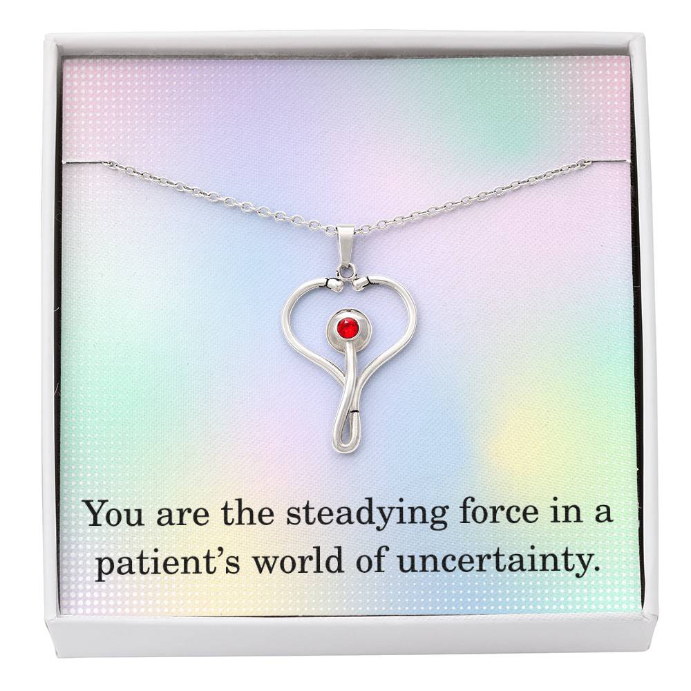 Nurse Necklace Nurse Christmas Gift Nurse Appreciation Gift Nursing Gift You Are The Steadying Force In A Patients World Of Uncertainty