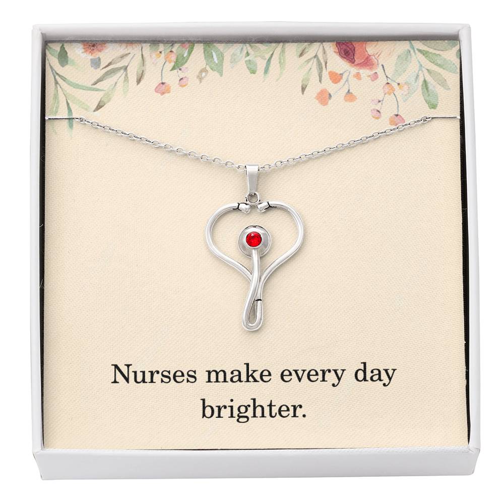 Nurse Necklace Nurse Christmas Gift Nurse Appreciation Gift Nursing Gift Nurses Make Every Day Brighter