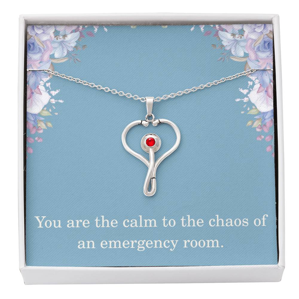 ER Nurse Gift Nurse Necklace Nurse Christmas Gift Nurse Appreciation Gift Nursing Gift You Are The Calm To The Chaos Of An Emergency Room