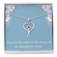 Load image into Gallery viewer, ER Nurse Gift Nurse Necklace Nurse Christmas Gift Nurse Appreciation Gift Nursing Gift You Are The Calm To The Chaos Of An Emergency Room
