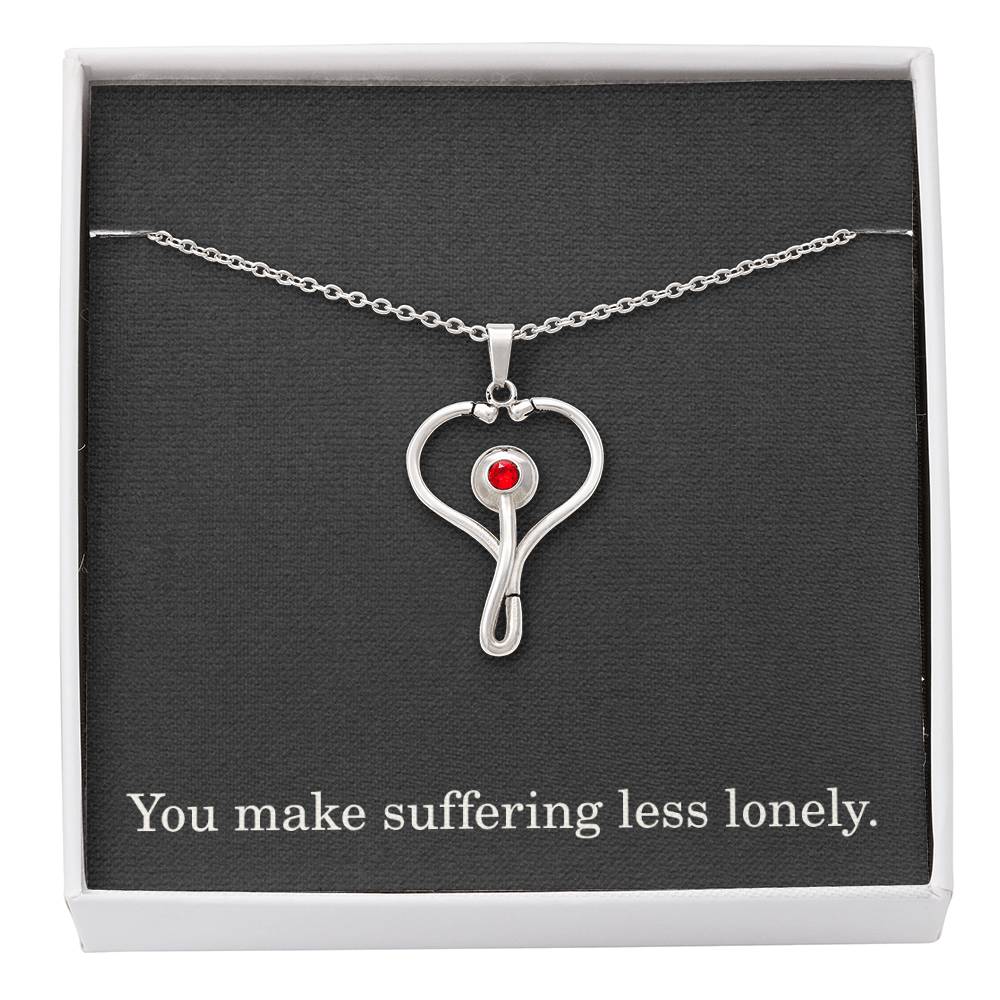 Nurse Necklace Nurse Christmas Gift Nurse Appreciation Gift Nursing Gift You Make Suffering Less Lonely