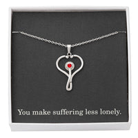 Load image into Gallery viewer, Nurse Necklace Nurse Christmas Gift Nurse Appreciation Gift Nursing Gift You Make Suffering Less Lonely
