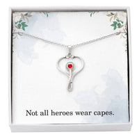 Load image into Gallery viewer, Not All Heroes Wear Capes Nurse Necklace Nurse Christmas Gift Nurse Appreciation Gift Nursing Gift
