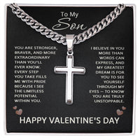 Load image into Gallery viewer, Valentines Day Jewelry for Son from Mom and Dad
