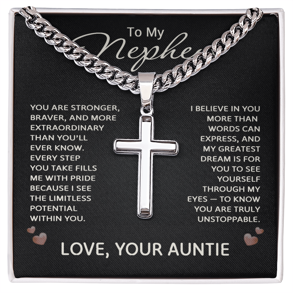 Nephew Gifts from Auntie - To My Nephew Necklace