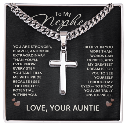 Nephew Gifts from Auntie - To My Nephew Necklace