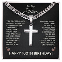 Load image into Gallery viewer, 100th Birthday Gifts for Son from Mom and Dad
