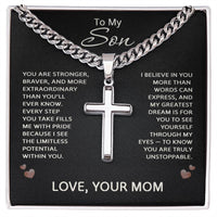 Load image into Gallery viewer, To My Son Necklace from Mom
