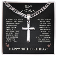 Load image into Gallery viewer, 90th Birthday Gifts for Son from Mom and Dad
