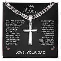 Load image into Gallery viewer, To My Son Necklace from Dad
