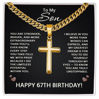 Load image into Gallery viewer, 67th Birthday Gifts for Son from Mom and Dad

