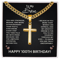 Load image into Gallery viewer, 100th Birthday Gifts for Son from Mom and Dad
