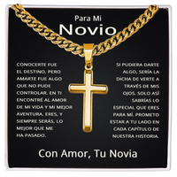 Load image into Gallery viewer, Regalo para mi novio hombre en español - Novio Collar de Cadena para Cumpleaños, Navidad y San Valentín
