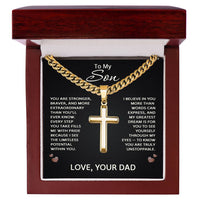 Load image into Gallery viewer, To My Son Necklace from Dad
