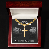 Load image into Gallery viewer, Regalo Para Mi Esposo De Cumpleaños O Aniversario - Cadena Cubana Con Cruz Para Esposos
