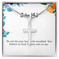John 14 1 Necklace John 14_1 Gift Bible Verse Jewelry Do not let your hearts be troubled You believe in God believe also in me