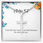 1 Peter 5 7 Necklace 1 Peter 5_7 Gift Bible Verse Jewelry Cast all your anxiety on him because he cares for you