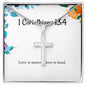 1 Corinthians 13 4 Necklace 1 Corinthians 13_4 Gift Bible Verse Jewelry Love is patient love is kind
