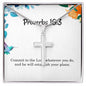 Proverbs 16 3 Necklace Proverbs 16_3 Gift Bible Verse Jewelry Commit to the Lord whatever you do and he will establish your plans