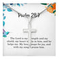 Psalm 28 7 Necklace Psalm 28_7 Gift Bible Verse Jewelry