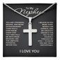 To My Nephew Cross Necklace - Nephew Gifts from Aunts and Uncles