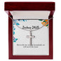 Joshua 24 15 Necklace Joshua 24_15 Gift Bible Verse Jewelry But as for me and my household we will serve the Lord