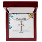 The Lord is my shepherd I lack nothing - Psalm 23:1 Necklace - Christian Gifts for Women - Cross Necklace for Women