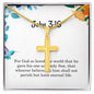 John 3 16 Necklace John 3_16 Gift Bible Verse Jewelry