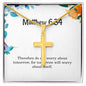 Matthew 6 34 Necklace Matthew 6_34 Gift Bible Verse Jewelry Therefore do not worry about tomorrow for tomorrow will worry about itself