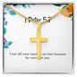 1 Peter 5 7 Necklace 1 Peter 5_7 Gift Bible Verse Jewelry Cast all your anxiety on him because he cares for you