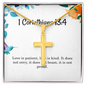 1 Corinthians 13 4 Necklace 1 Corinthians 13_4 Gift Bible Verse Jewelry Love is patient love is kind It does not envy it does not boast it is not proud