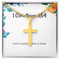 1 Corinthians 13 4 Necklace 1 Corinthians 13_4 Gift Bible Verse Jewelry Love is patient love is kind