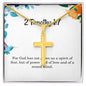 2 Timothy 1 7 Necklace 2 Timothy 1_7 Gift Bible Verse Jewelry