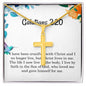 Galatians 2 20 Necklace Galatians 2_20 Gift Bible Verse Jewelry