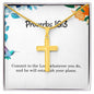 Proverbs 16 3 Necklace Proverbs 16_3 Gift Bible Verse Jewelry Commit to the Lord whatever you do and he will establish your plans