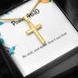 Be still and know that I am God - Psalm 46:10 Necklace - Christian Gifts for Women - Cross Necklace for Women