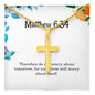 Matthew 6 34 Necklace Matthew 6_34 Gift Bible Verse Jewelry Therefore do not worry about tomorrow for tomorrow will worry about itself