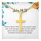 John 14 27 Necklace John 14_27 Gift Bible Verse Jewelry