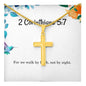 2 Corinthians 5 7 Necklace 2 Corinthians 5_7 Gift Bible Verse Jewelry For we walk by faith not by sight