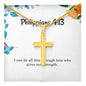 Philippians 4 13 Necklace Philippians 4_13 Gift Bible Verse Jewelry I can do all this through him who gives me strength