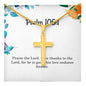 Psalm 106 1 Necklace Psalm 106_1 Gift Bible Verse Jewelry Praise the Lord Give thanks to the Lord for he is good his love endures forever