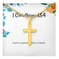 1 Corinthians 13 4 Necklace 1 Corinthians 13_4 Gift Bible Verse Jewelry Love is patient love is kind