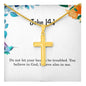 John 14 1 Necklace John 14_1 Gift Bible Verse Jewelry Do not let your hearts be troubled You believe in God believe also in me