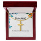 Be still and know that I am God - Psalm 46:10 Necklace - Christian Gifts for Women - Cross Necklace for Women