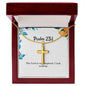 The Lord is my shepherd I lack nothing - Psalm 23:1 Necklace - Christian Gifts for Women - Cross Necklace for Women