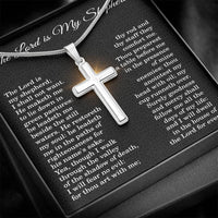 Load image into Gallery viewer, Psalm 23 Cross Necklace, "The Lord Is My Shepherd" - Christian Gift for Women

