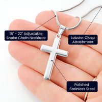 Load image into Gallery viewer, Psalm 23 Cross Necklace, "The Lord Is My Shepherd" - Christian Gift for Women
